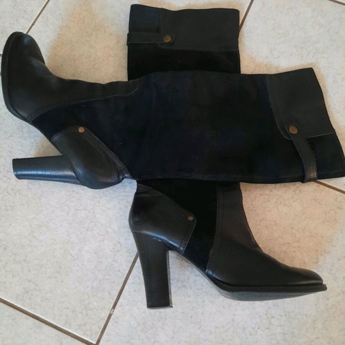 Nine West leather boots like new, size 39, black