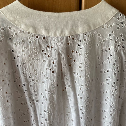 Zara tunic new with eyelet embroidery and linen fabric