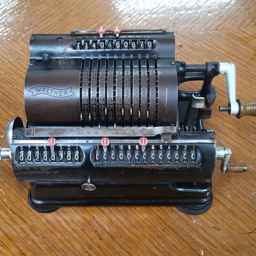 Walther mechanical calculator used, vintage personal item