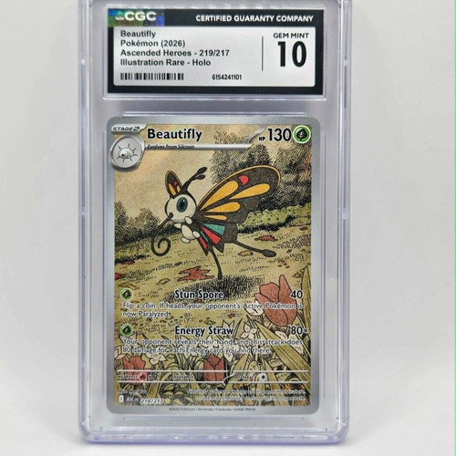 Beautifly ASC 219/217 CGC10 Pokémon card like new