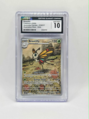 Beautifly ASC 219/217 CGC10 κάρτα Pokémon σαν καινούργιο