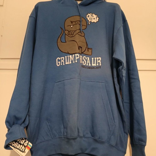 David & Goliath hoodie blue, size M, new