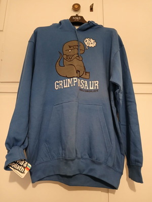 David & Goliath hoodie blue, size M, new