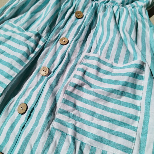 Cotton striped dress size S like new, summer must have