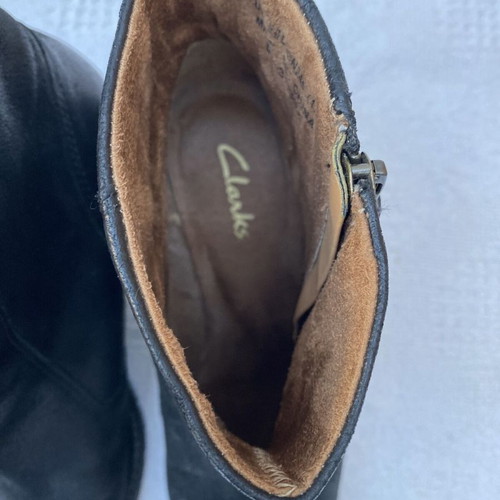 Clarks leather ankle boots used, size 37.5, very comfortable