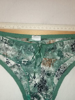 Green Sheer Underwear new