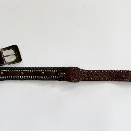 Berge leather belt brown, like new, size 90