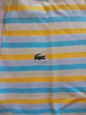 Lacoste women's polo shirt used, size M-L, multicolor