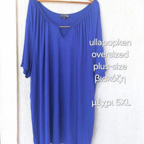 Ulla Popken Plus Size Blue Tunic Dress 3XL