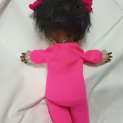 Stuffed cloth doll Cioccolina by El Greco like new, 1970s