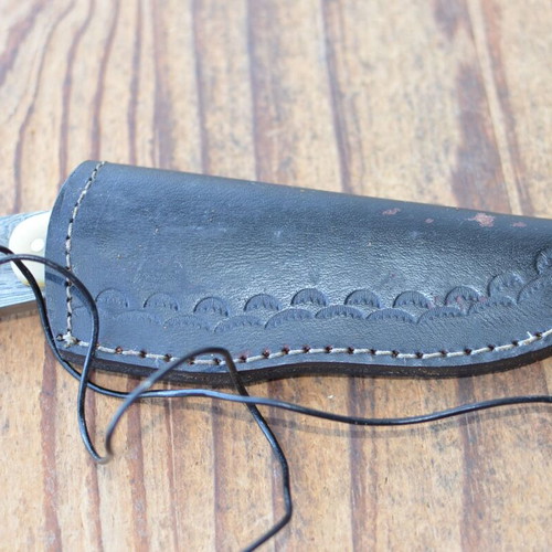 Damascus handmade hunting knife with camel bone handle, Eagle Collection 0920