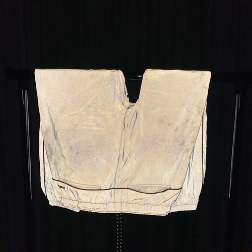Reflective cargo pants Bershka size M like new, gray