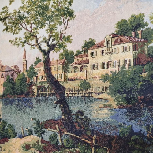 Woven Wall Hanging Landscape 70x110 cm like new