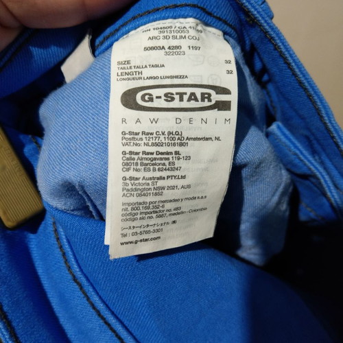 G Star blue authentic pants