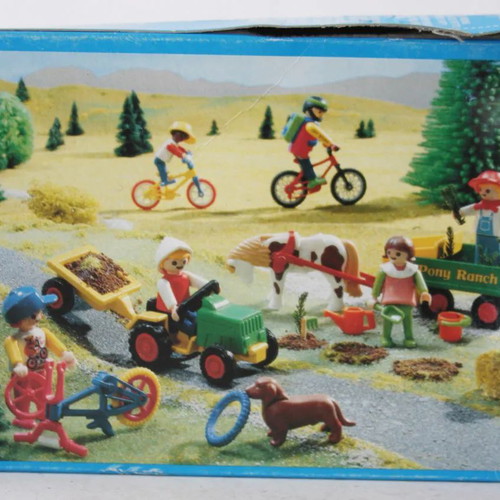 Playmobil 3715 Child with Tractor Farm Dog sealed 1992 new