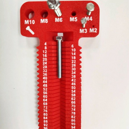 Screw and Nut Measuring Tool new (M2-M10, length 4-100mm)