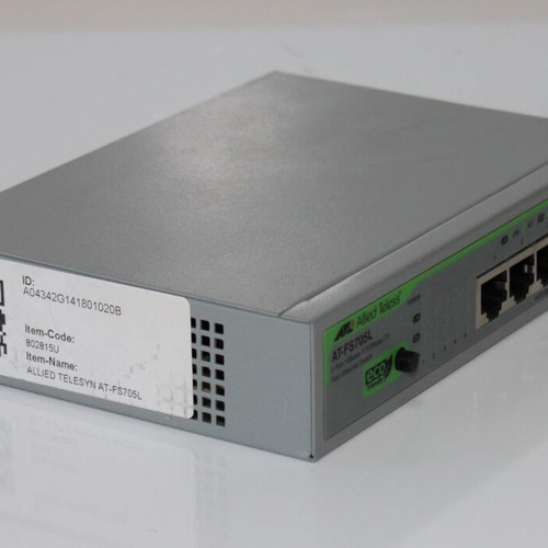 Allied Telesis AT-FS705L switch restored, 5 ports, 100 Mbps