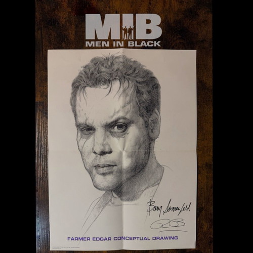 Farmer Edgar Conceptual Drawing Poster Men in Black 1997 like new