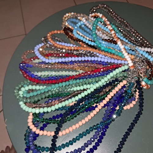 Beaded necklaces, set of 28