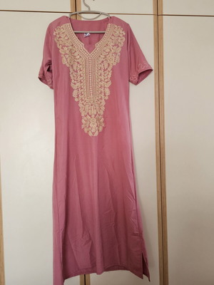 Kaftan cotton pink, new, size L