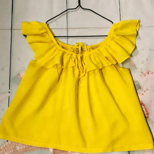 Infashion blouse used, yellow, size S