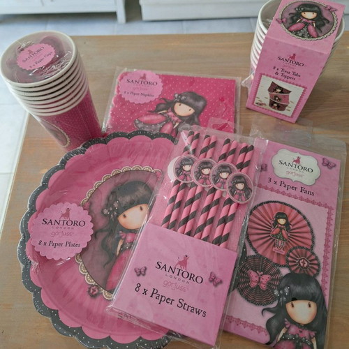Santoro party supplies new, set of 8 pieces