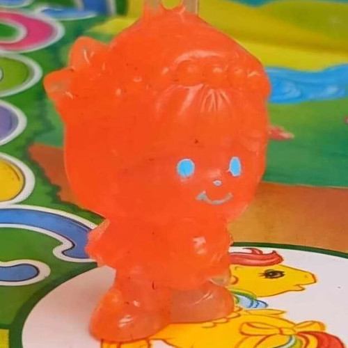 Vintage Greek Charmkins rare pink mini figure Hasbro like new