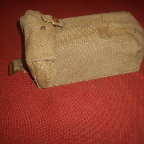 British Army WWII 1940 P37 Canvas Ammunition Pouch used