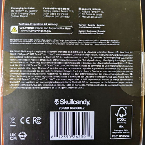 Skullcandy Terrain XL wireless speaker new