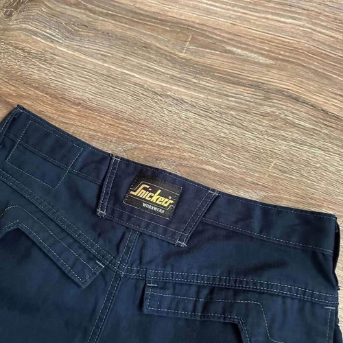 Snickers Cargo short work pants, size 44/M, blue