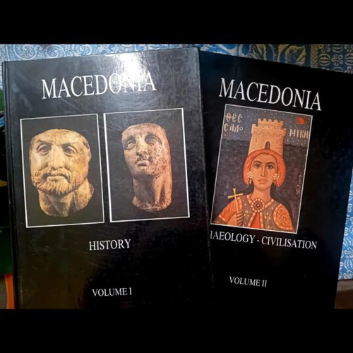 Macedonia History books like new, set of 2 volumes