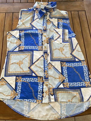 Women's shirt XL blue and gold like new
