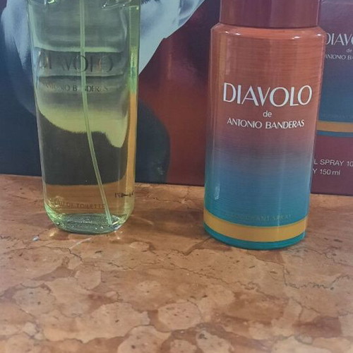 Vintage Antonio Banderas DIAVOLO gift set Eau de Toilette 100 ml and Deodorant Spray 150 ml new
