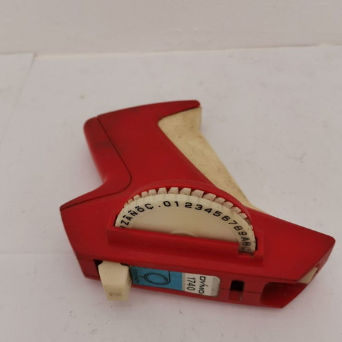 Label tape printing tool used, vintage 1990