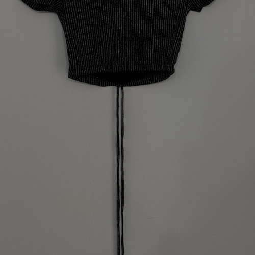 Crop top with shimmer size S like new, black