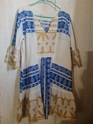 Φόρεμα boho Nema Resort Wear σαν καινούργιο, βαμβάκι λινό, M/L