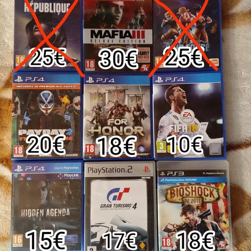PlayStation 2 games like new, collection