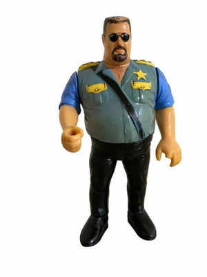 Φιγούρα δράσης WWE Big Boss Man vintage μεταχειρισμένη σε μέτρια κατάσταση