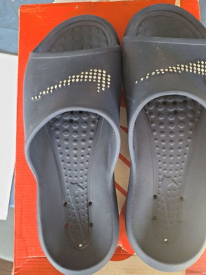 Nike Victori One men's shower slides, dark blue, size 42.5-43