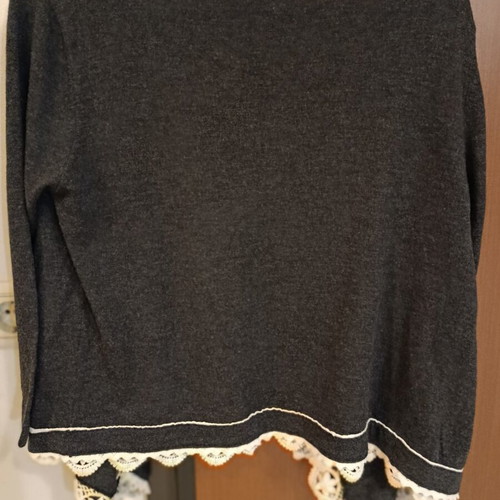 Lely Wood black bolero with lace