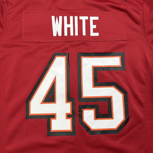 Nike On Field NFL Tampa Bay Buccaneers Devin White #45 jersey used, women's S, red