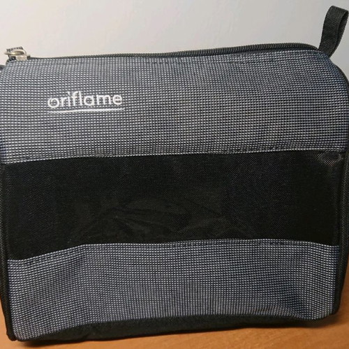 Oriflame cosmetic bag new, black and gray