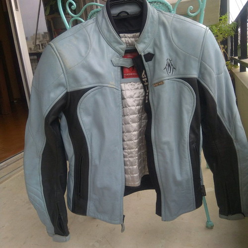 Richa women's leather motorcycle jacket used, size 40