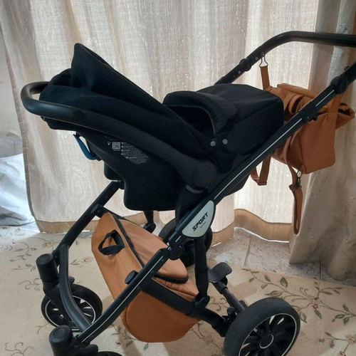 Anex Sport Deluxe Foxy stroller with car seat used