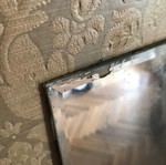 Mirror used 120 x 42 cm, retro vintage decoration