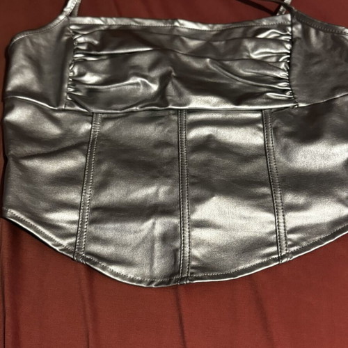 Shein gray elegant blouse new, size S/M