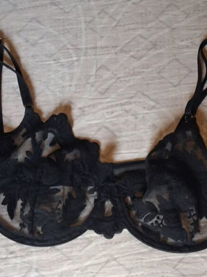 Bra with transparency like new, black, size XL/XXL
