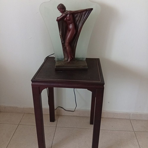 Decorative lamp with leather table new
