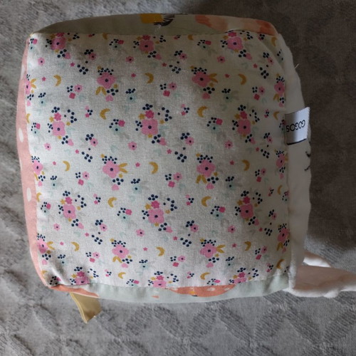 Activity cube handmade new with rattle