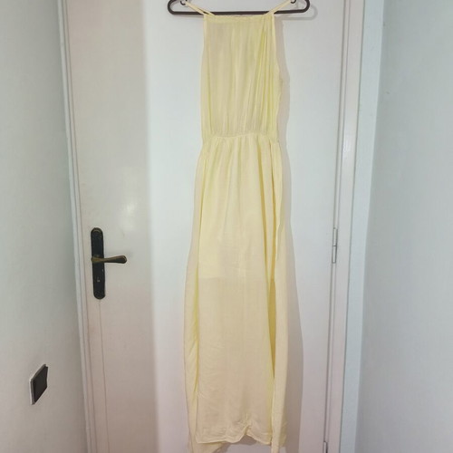 Maxi dress butteryellow custommade like new, one size S-M